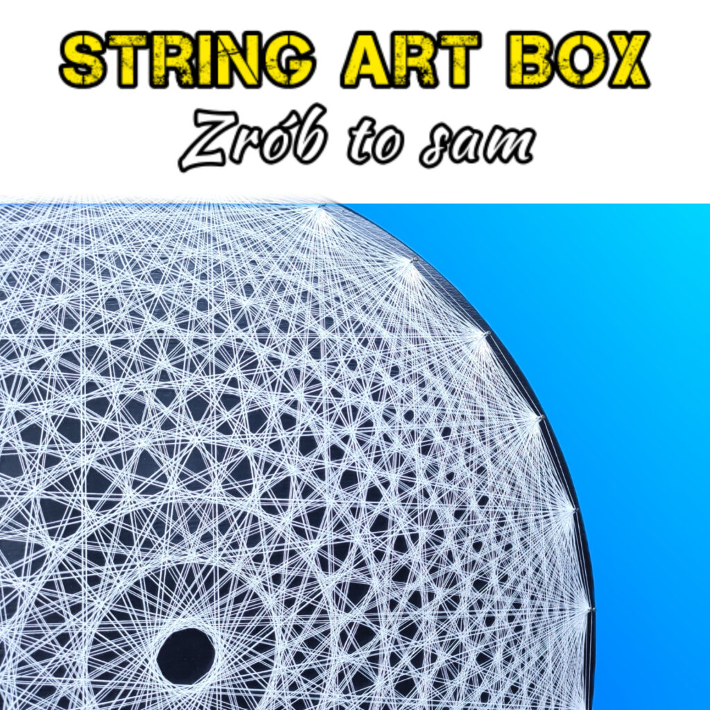 Zestaw startowy String Art BOX - Mandala geometryczna - Zrób to sam DIY ...