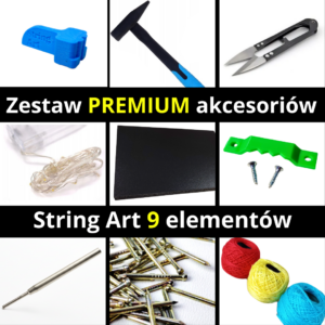 Akcesoria do STRING ART Zestaw PREMIUM do rękodzieła