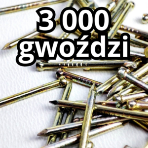 Gwoździe do techniki String Art - sprawdzone gwoździe - 3000 sztuk