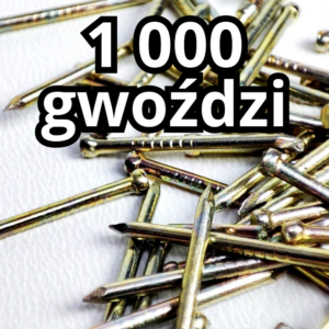 Gwoździe do techniki String Art - sprawdzone gwoździe - 1000 sztuk