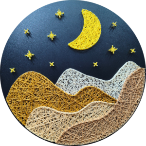 obraz string art pustynna noc obraz z nici