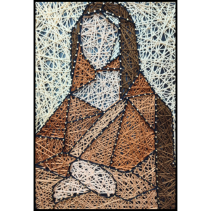 MONA LISA Leonardo Da Vinci z tutorialem - Zestaw String Art BOX kreatywny