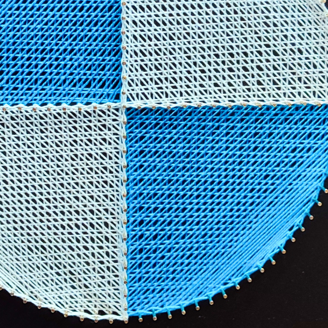 LOGO BMW z tutorialem - Zestaw String Art BOX kreatywny - obrazek 2